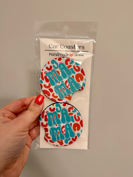 Cheetah Mama Coasters
