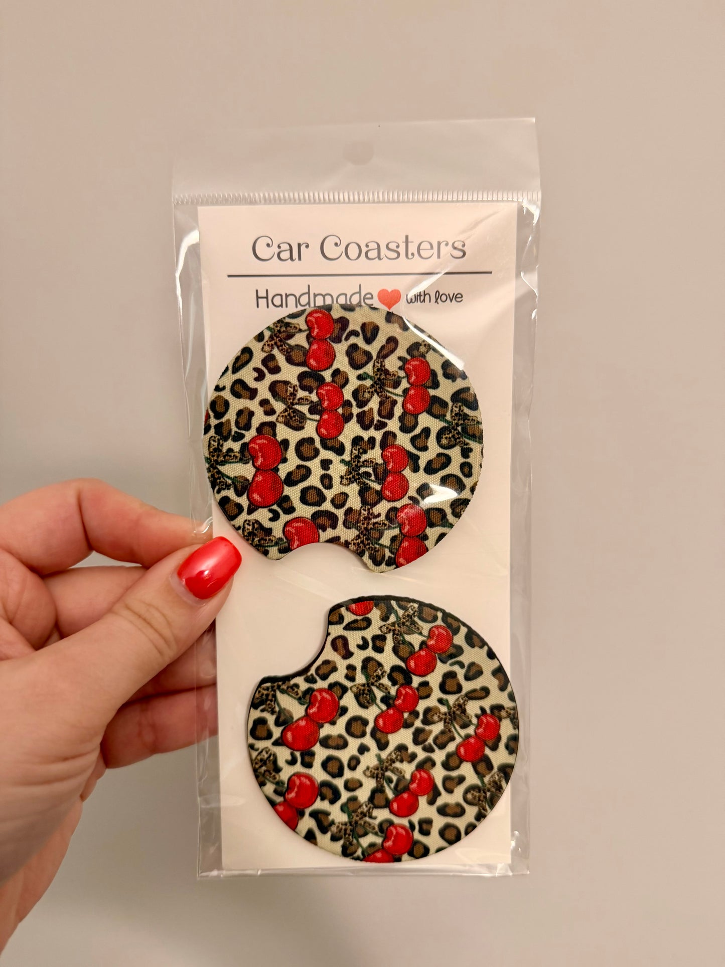Cheetah Cherries Coasters